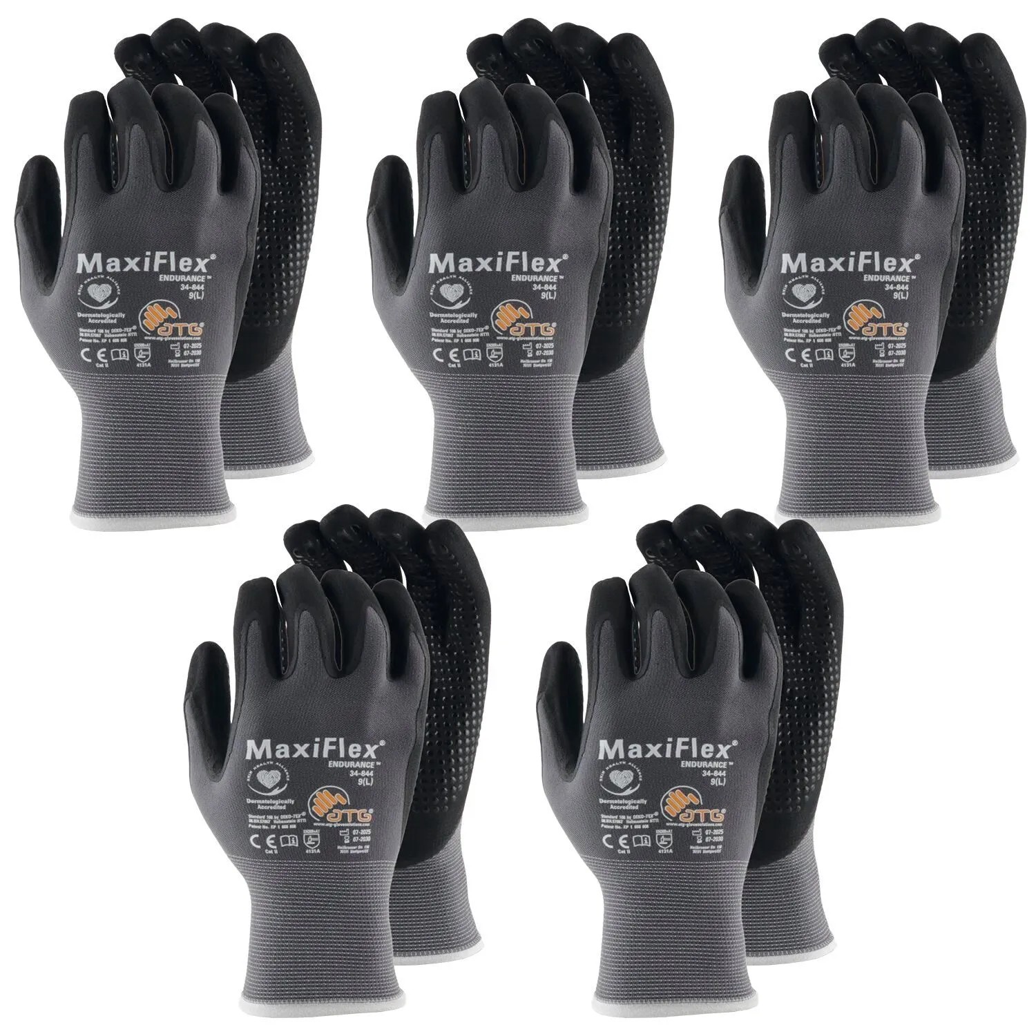 vasalat Set Maxiflex Endurance Schutzhandschuhe Größe 9 L Unisex 5 Paar