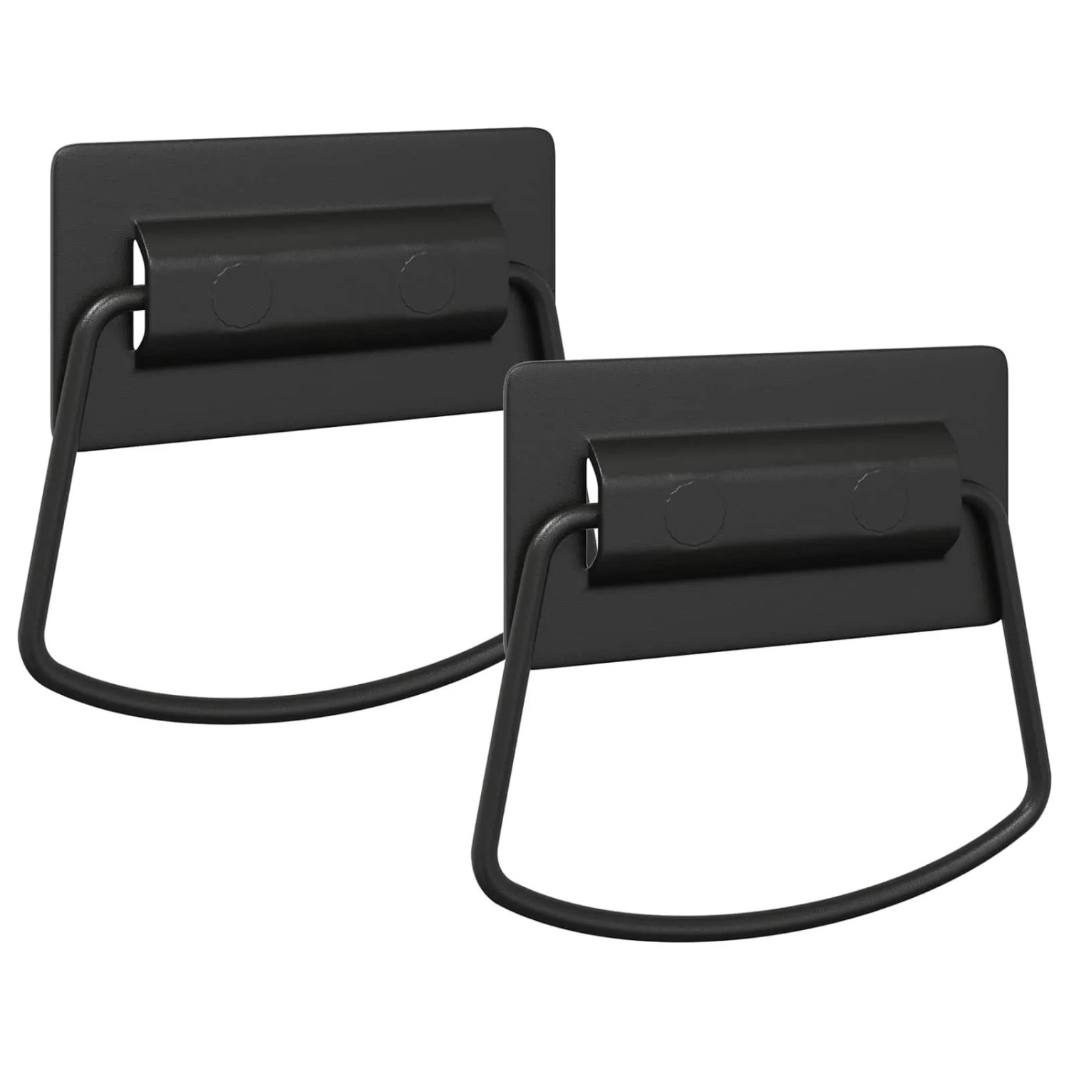 vidaXL Schrankgriffe 2 Stk Schwarz 85 x 45 mm Metall 864749