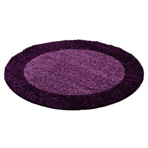 Ayyildiz Hochflorteppich Life 1503 Violett Ø 120 cm