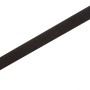 Schwarzes, selbstklebendes Flauschband, 20 mm breit, als Meterware.