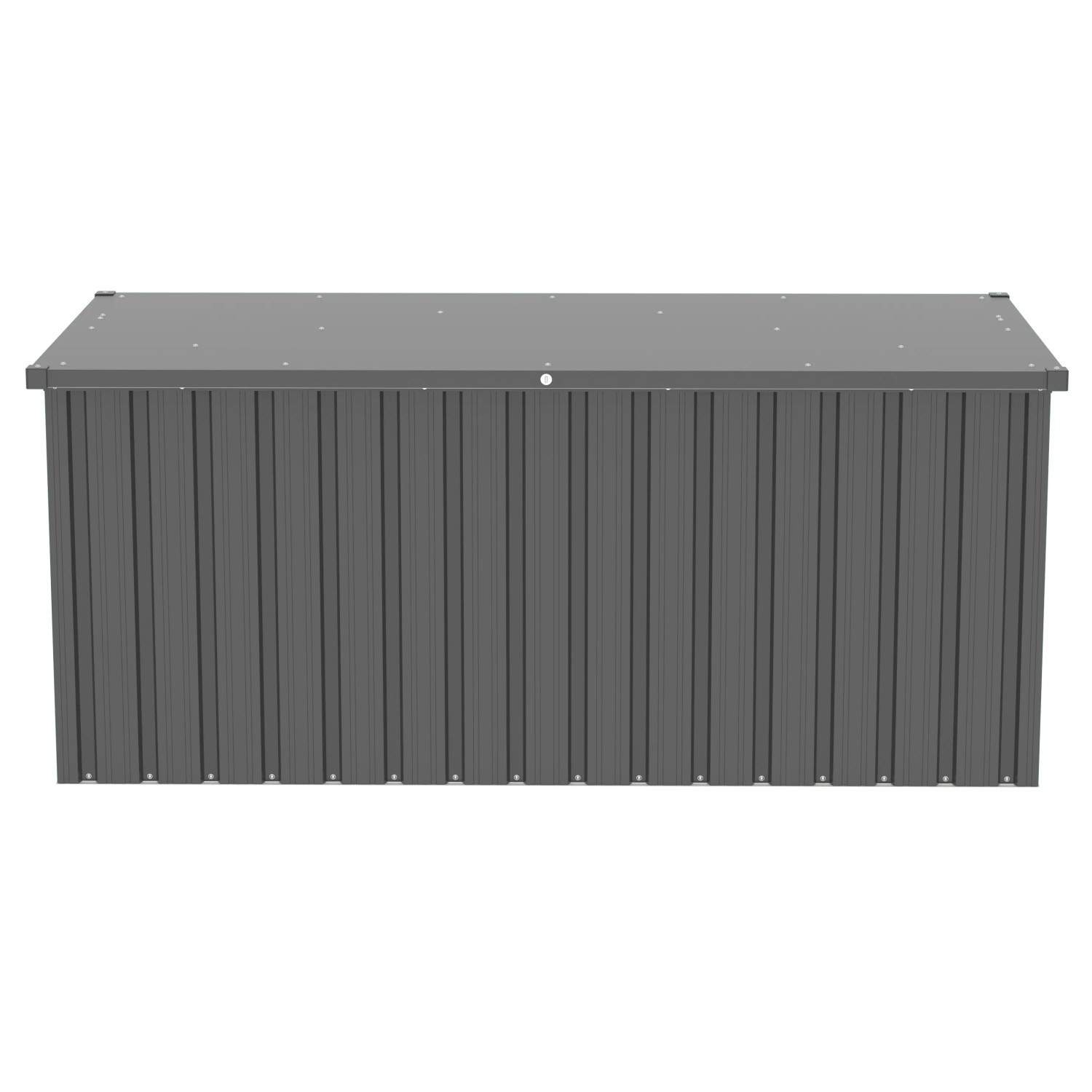 Tepro Universalbox Store Large, anthrazitfarbene Metall-Gartenbox für wetterfeste Aufbewahrung.