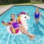 Bestway Schwimmring Einhorn im Pool, buntes Design für Badespaß.