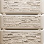 4rain Wandtank Slim Stone Decor 350 l in Sandbeige, Detailansicht der Steinoptik.
