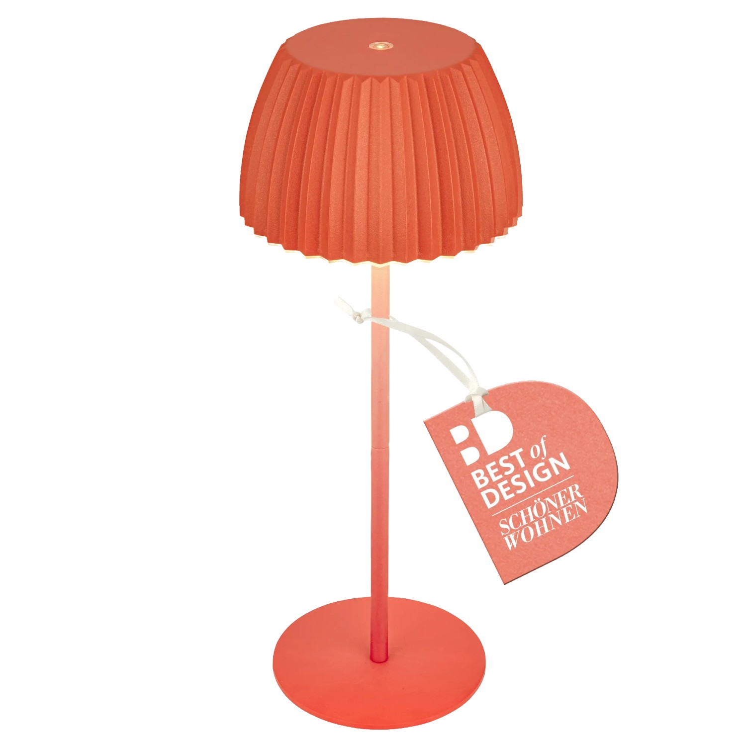 Brilo Akku-Tischleuchte Riffle Dimmbar Touch Orange