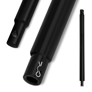 EBERTH Bohrer Verlängerung, 600mm Stahl für Erdbohrer, Gartenbohrer.