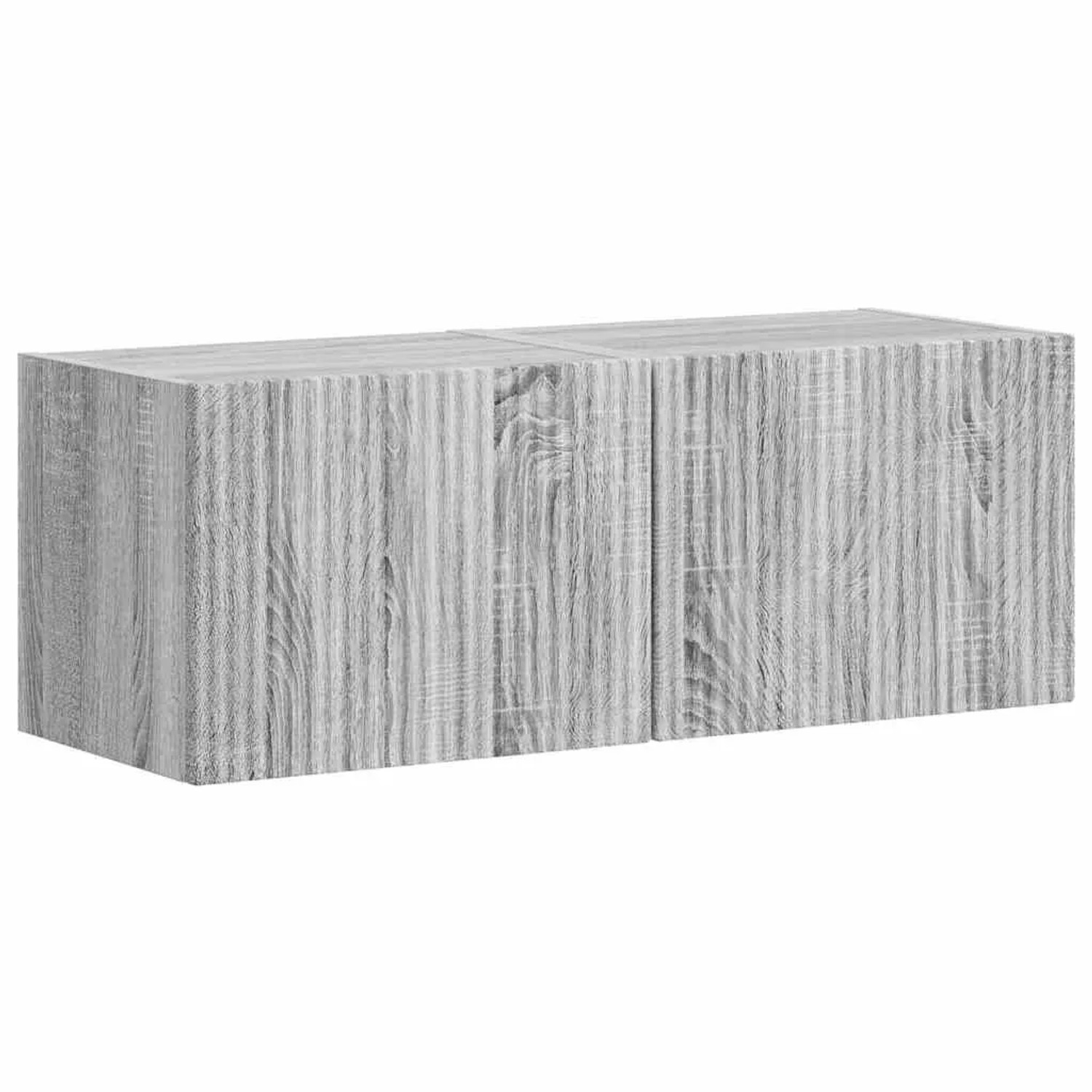 vidaXL TV-Wandschrank 2 Stk Graues Sonoma 60 x 31 x 29,5 cm 892182