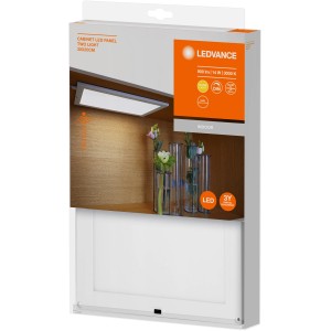 Ledvance LED-Unterbauleuchte Cabinet Panel 2er-Set, 30x20 cm, für Schrank und Regal.