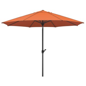 Schneider Marktschirm Adria, Ø 300 cm, Terracotta, mit Knickfunktion. Sonnenschirm für Garten und Balkon.