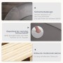 Details des PawHut Haustiersofas: Sicherheit, Polsterung und robuste Holzkonstruktion.