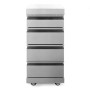 MyOutdoorKitchen Schubladenmodul Stainless Collection mit 4 Schubladen und Rollen.