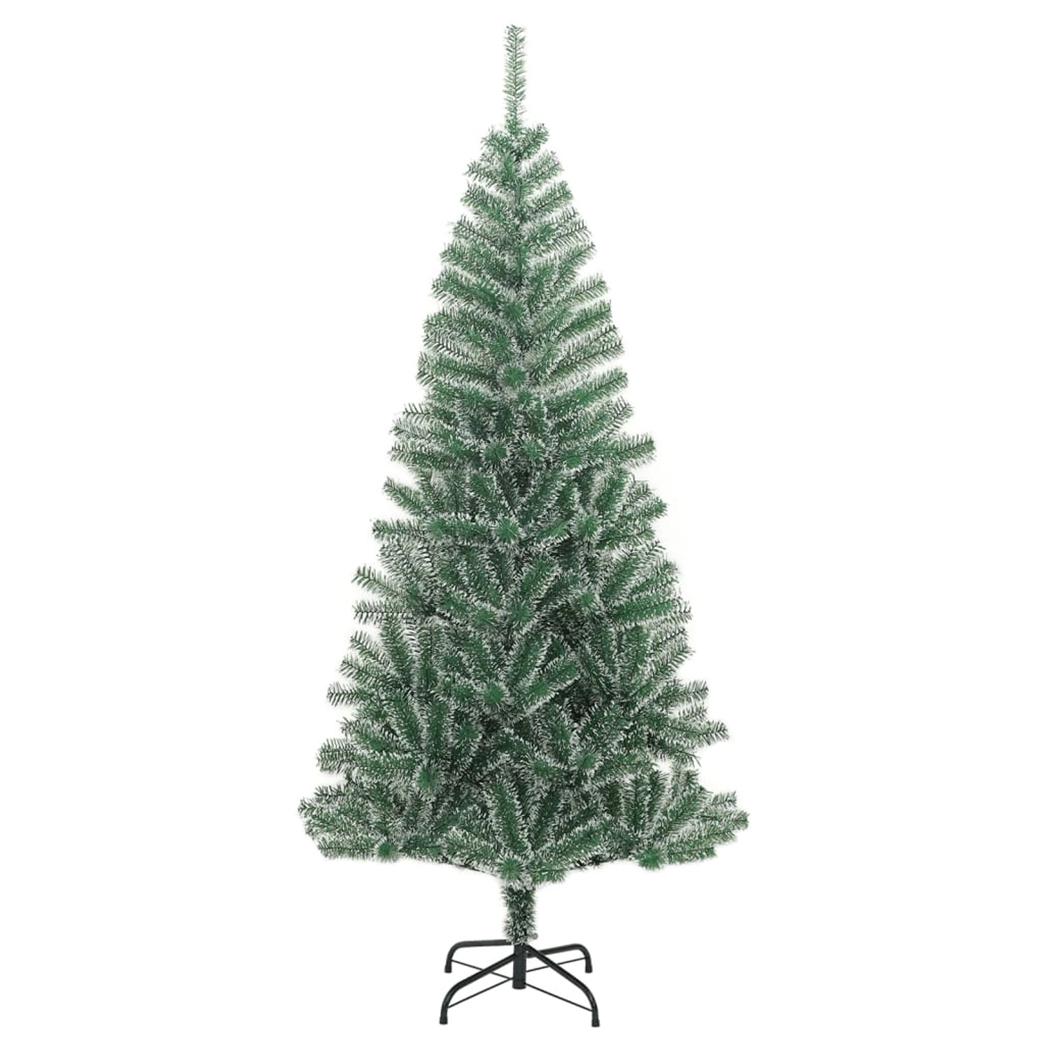 vidaXL Künstlicher Weihnachtsbaum Beschneit Grün 210 cm