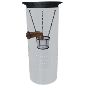 GreenLife Sickerschacht 500 l Zur Gartenentwässerung mit Sieb