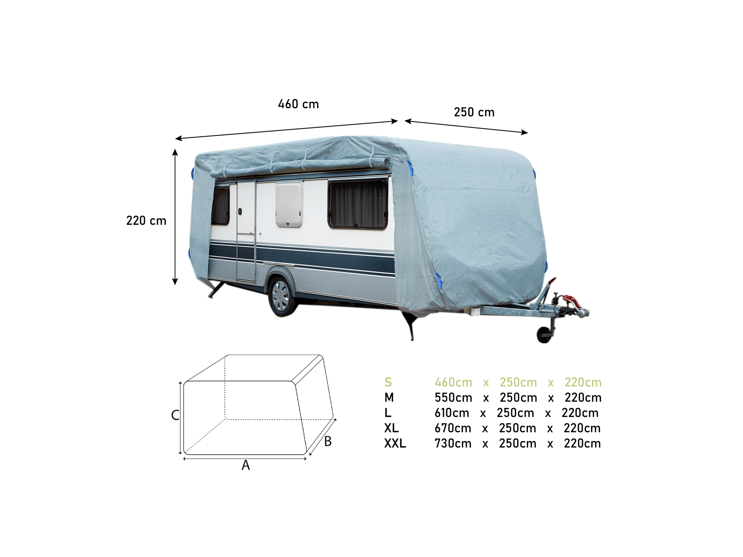 Simply Auto Abdeckplane 2x3 M – 90 G/m², Wasserdicht, Mit Ösen, Für Auto, Garten & Heimwerken