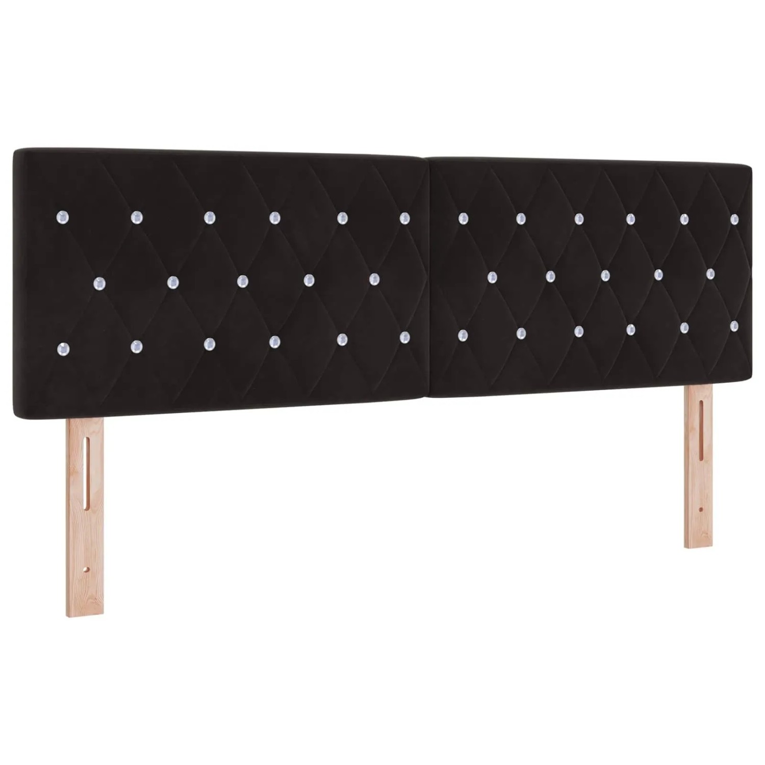 vidaXL Kopfteil mit Kopfteil Schwarz 144 cm Kunstleder 42007089