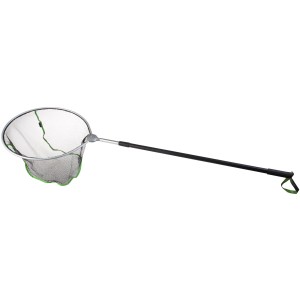 Velda Teichkescher rund, 46 cm, mit Teleskopstiel bis 180 cm für Teichpflege und Reinigung.