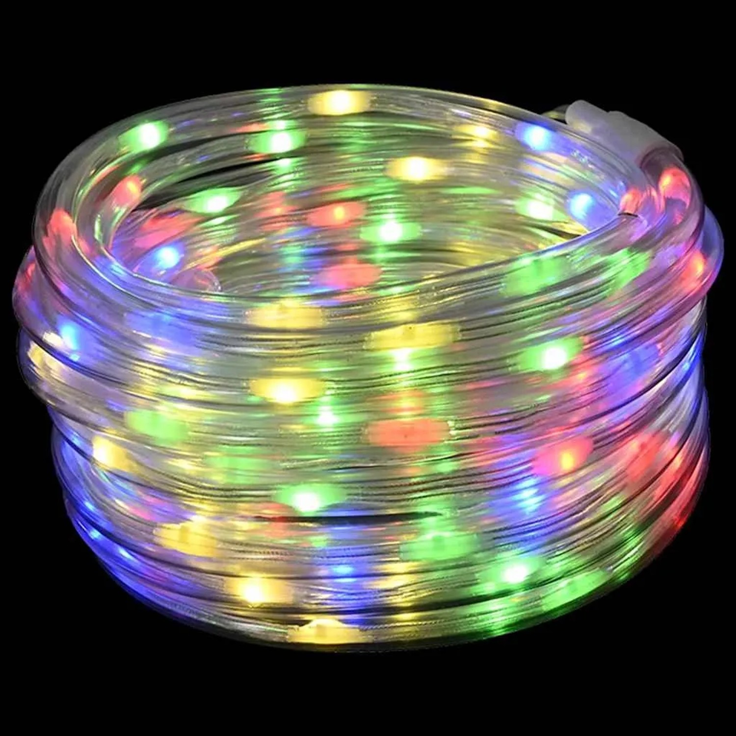 Mehrfarbige vidaXL Lichterkette mit 1200 LEDs, 50 m lang, aus PVC.