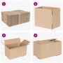 vidaXL Faltbox mit Speicher 50 Stk Natur 24 x 13 x 13 cm Karton 4106565_6