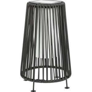 Solar-LED-Dekoleuchte Aviano Schwarz Warmweiß 35 cm x 21 cm x 21 cm