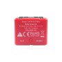 Rotes Shelly 1PM Mini Gen4 Smart-Relais für die Hausautomation, Unterputzmontage.