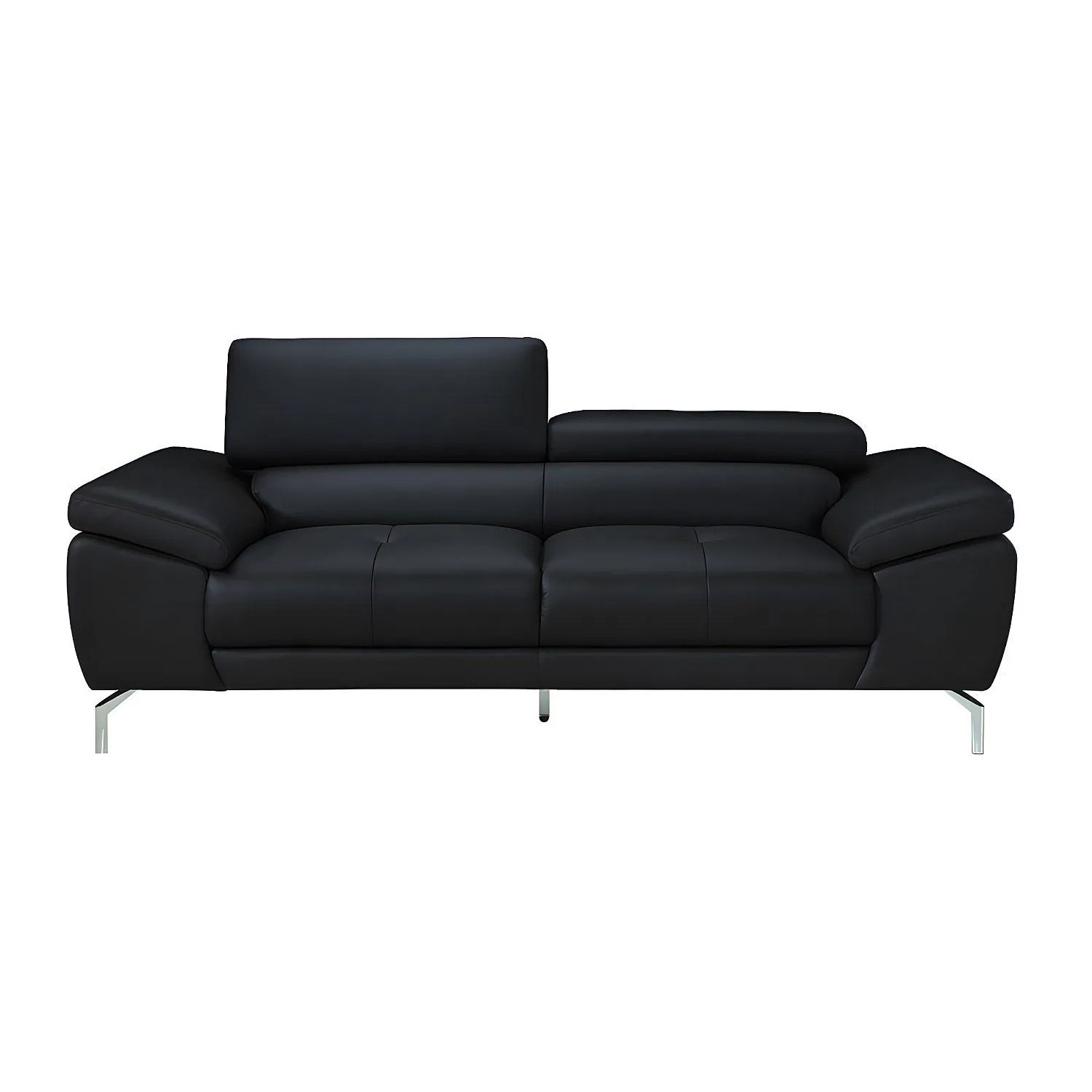 Vente-unique Sofa Ohne Schlafmöglichkeit Gretel Schwarz 214 cm