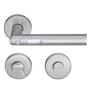 MeinTürgriff LED-Türgriff Orbit Türdrücker Edelstahl Matt Türgriff Drückergarnitur WC