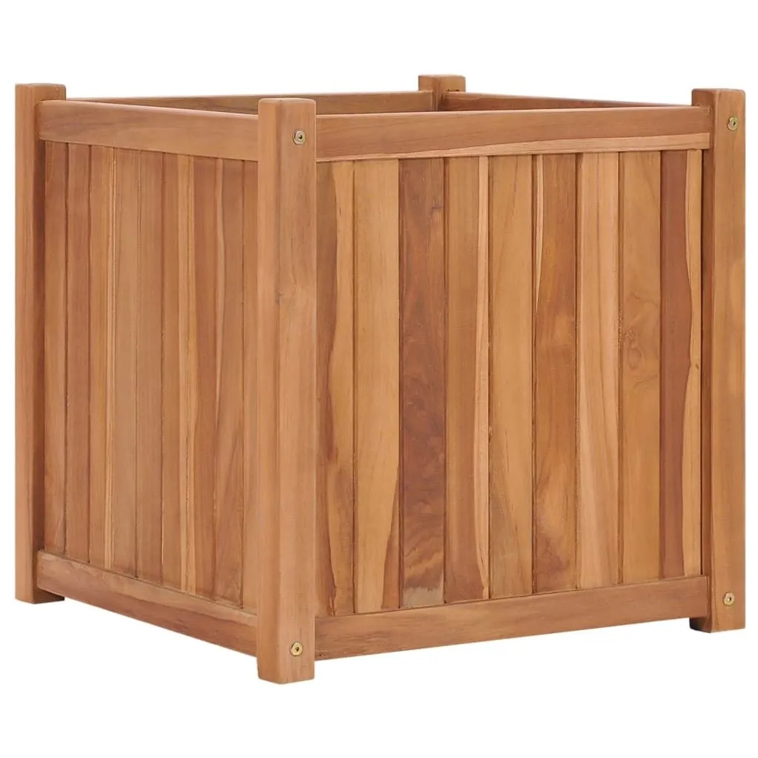 vidaXL Hochbeet 50x50x50 cm Massivholz Teak 48966