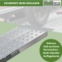 TRUTZHOLM Auffahrrampe aus Aluminium, 100x28 cm, Tragkraft 270kg, mit rutschfester Oberfläche.