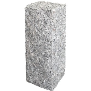 Graue Naturstein-Palisade Sino, 25x10x10 cm, für Mauern und Beeteinfassungen.