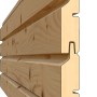 Detailansicht der Wandelemente vom Bertilo Gartenhaus Woodline Pent, Holz-Gartenhaus in Anthrazit.