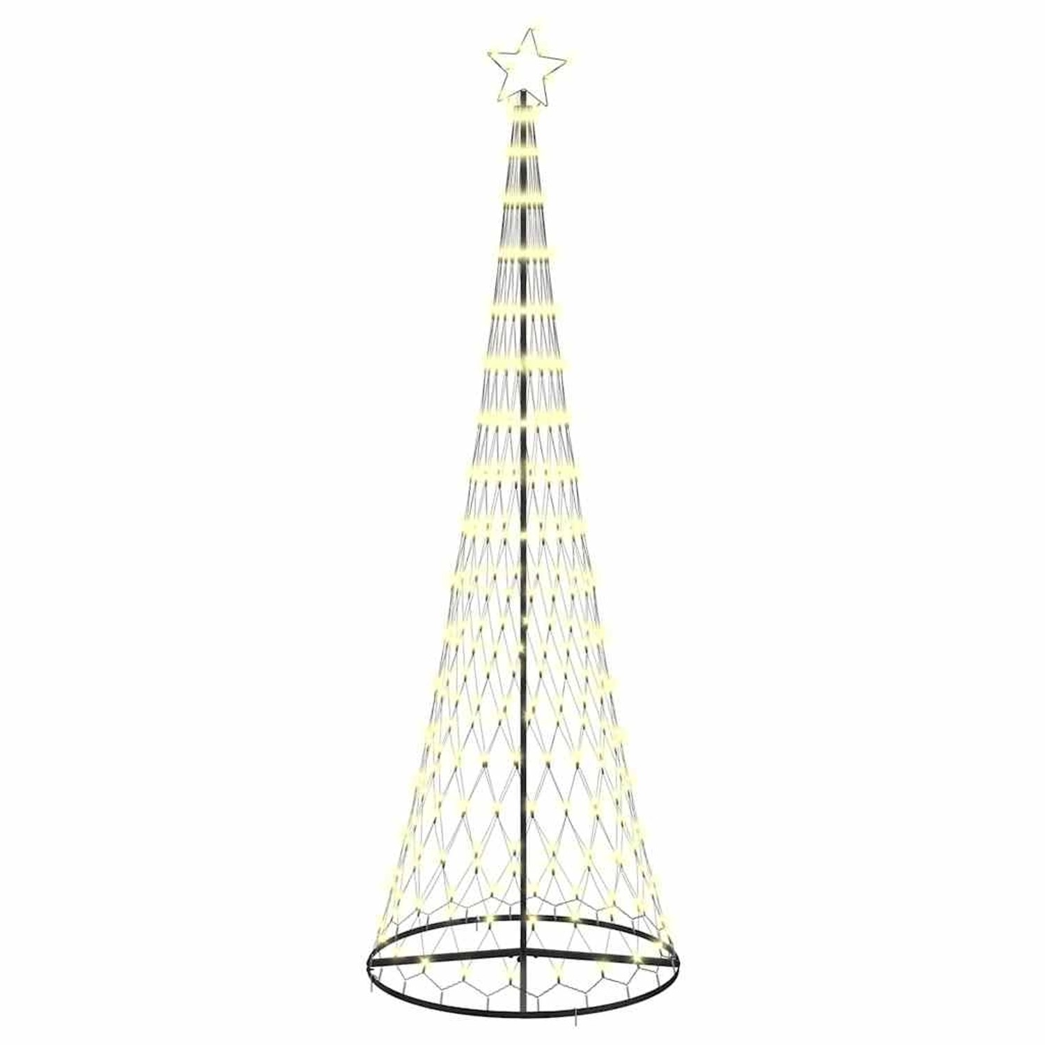 vidaXL LED Weihnachtsbaum Warmweiß 100,5 x 100,5 x 302,5 cm Metall 42018787