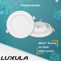 LUXULA LED Downlight Einbauspot 6er Set, rund, weiß. Dimmbare Einbauleuchte für flexible Beleuchtung.