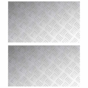vidaXL Rautenscheiben 2 Stk Silber 70 x 40 cm Aluminium 4104327