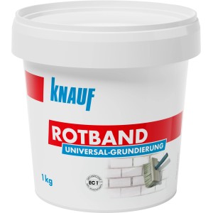 Knauf Rotband Universalgrundierung 1 kg im weißen Eimer. Haftgrund für Putz und Spachtel.