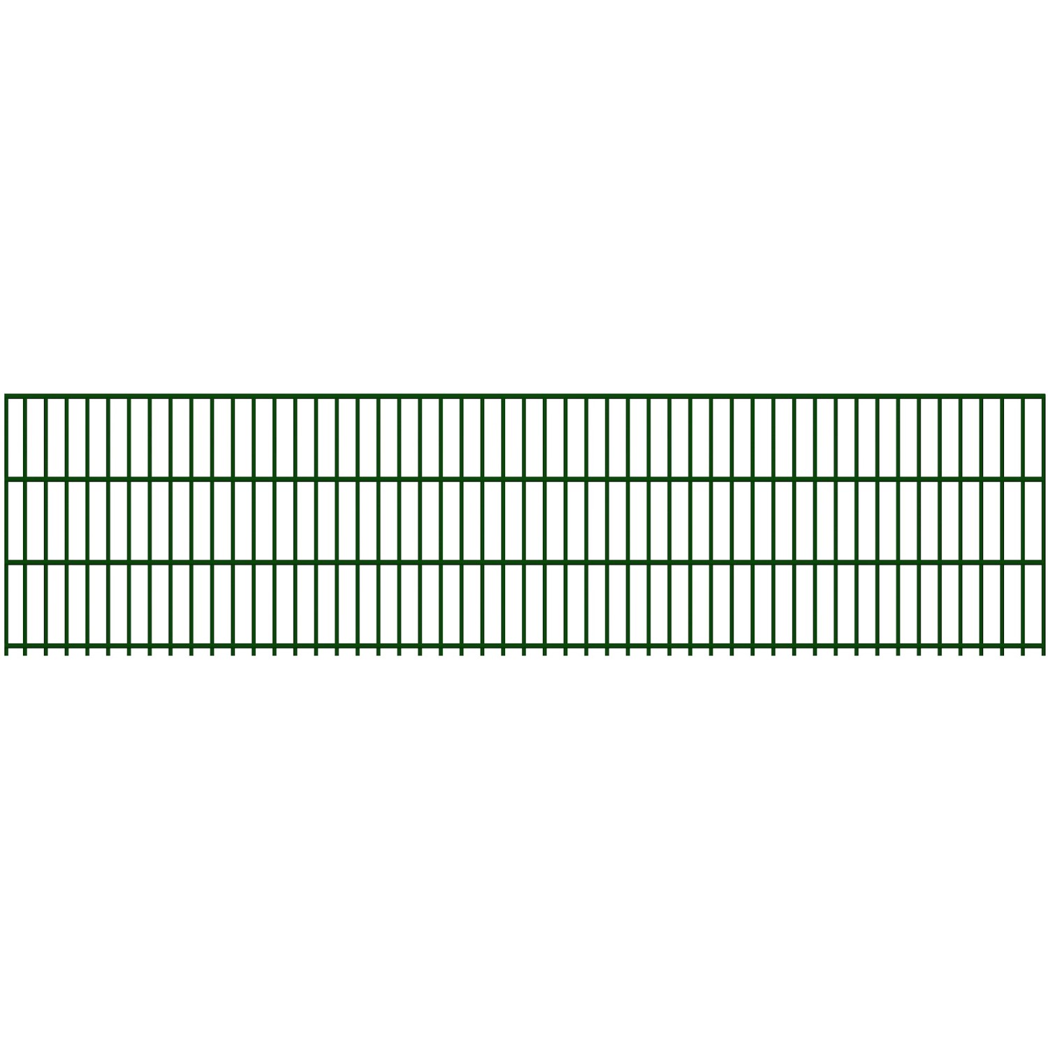 Doppelstabmatte 6/5/6 mm Moosgrün 250 cm x 63 cm