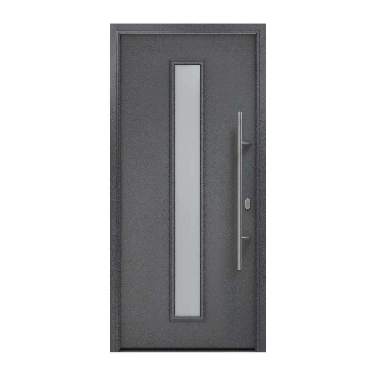 EcoStar Haustür Isopro IP 020S Anthrazitmetallic 110 cm x 210 cm DIN R günstig online kaufen