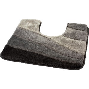 Meusch WC-Vorleger Ocean Schiefer, 55x50 cm, mit Farbverlauf in Grau- und Schwarztönen.