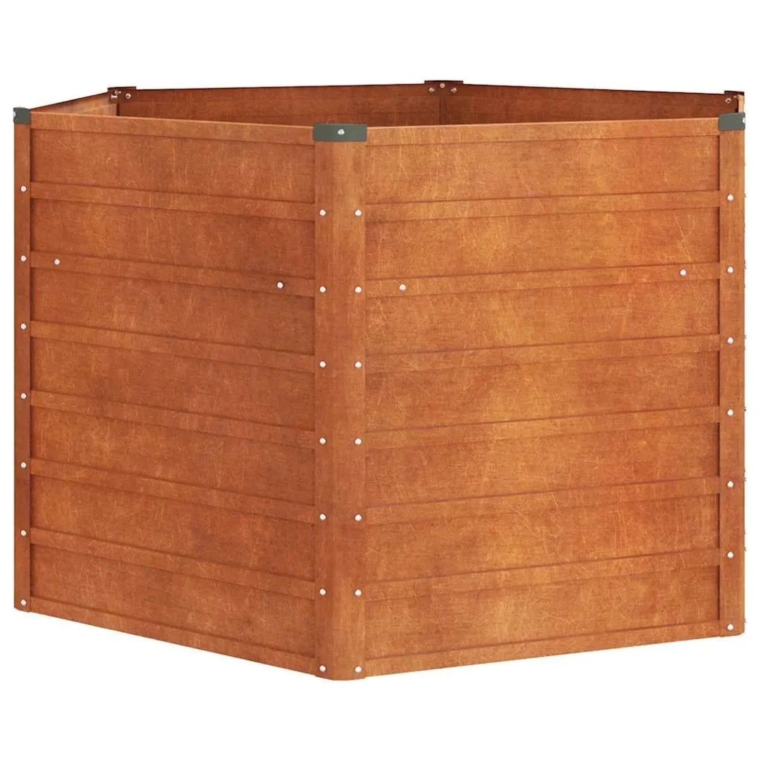 Furnicato Hochbeet Rostig 129x129x77 Cm Cortenstahl