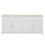 PXloue Sideboard Küchenschrank mit 4 Türen 3 Schubladen fur Wohnzimmer
