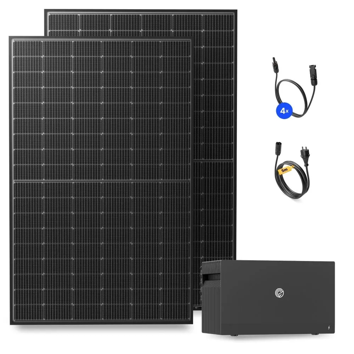 Solakon Balkonkraftwerk 900W Solaranlage mit Speicher 2,11 kWh Steckerferti günstig online kaufen