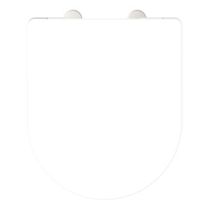Schütte WC-Sitz D-Form Pro 2 Duroplast mit Absenkautomatik Weiß
