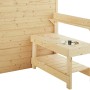 Soulet Kinderspielhaus Jasmine mit integrierter Küche aus Holz, Detailansicht.