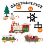 ECD Germany Weihnachtszug für den Weihnachtsbaum Weihnachtsdeko mit Licht und Sound Batteriebetrieben Ø87,5 cm_3