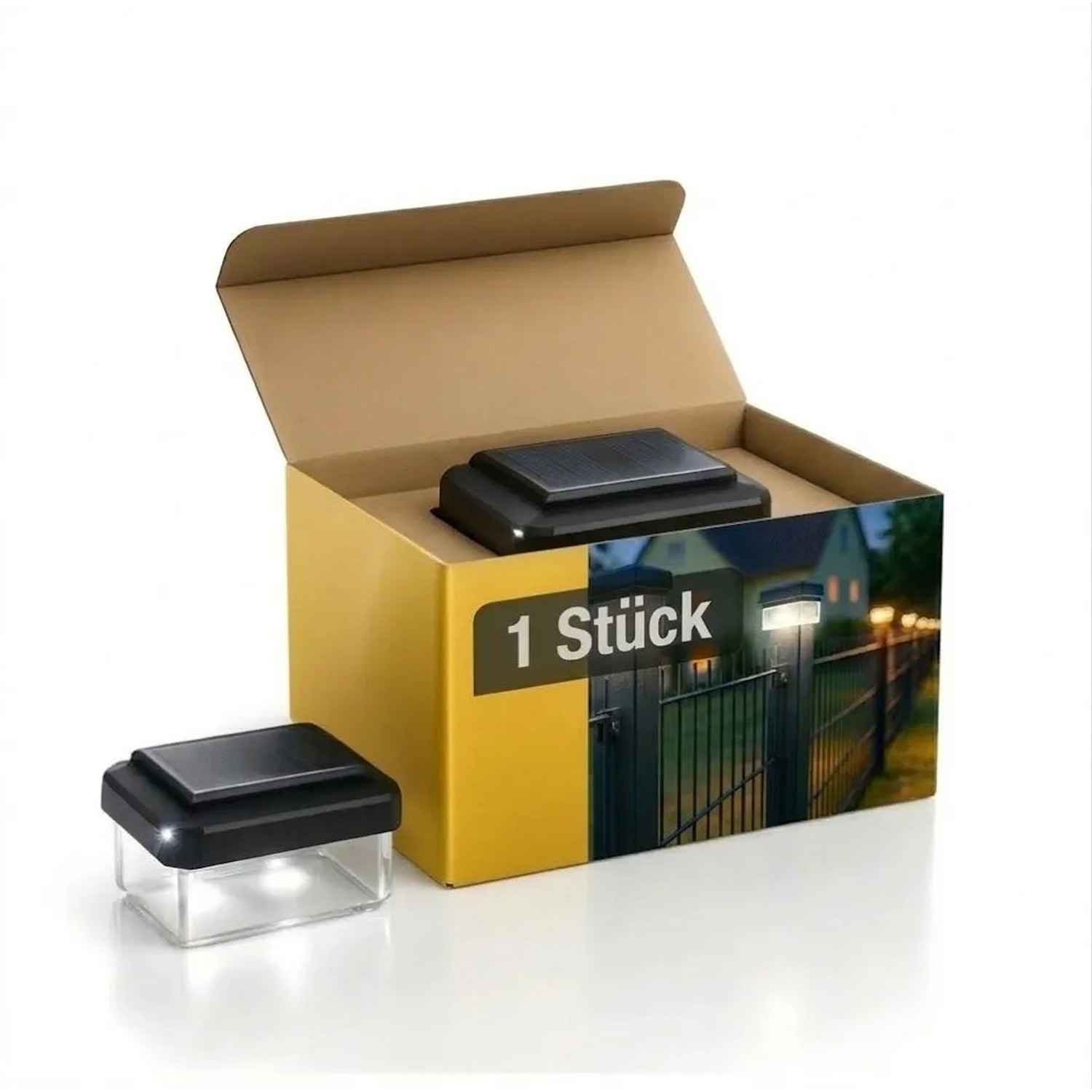 6040 Solarleuchte Solar Zaunleuchte LED Einzelstück günstig online kaufen