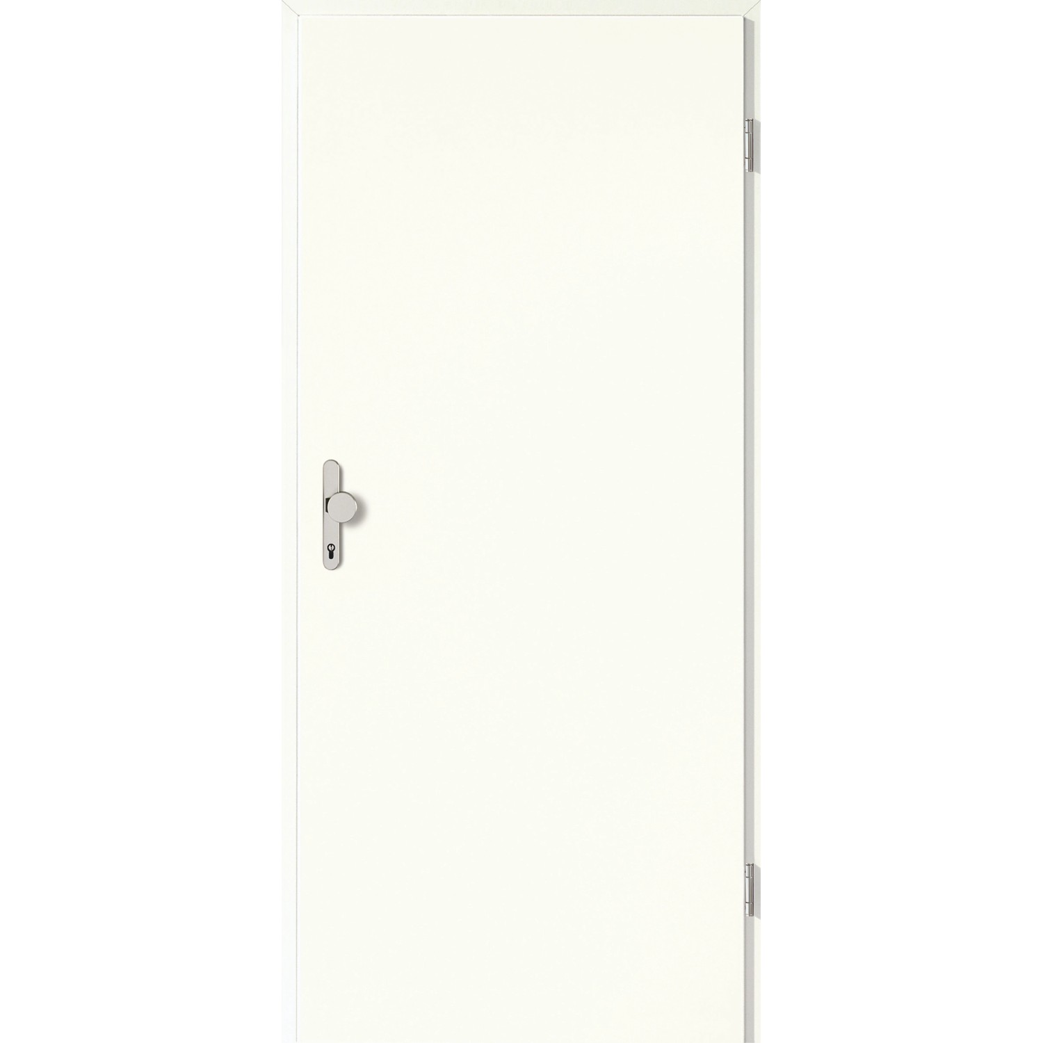 Wohnungseingangstür CPL Weiß ähnl. RAL 9010 (GL223) 86x211 cm R