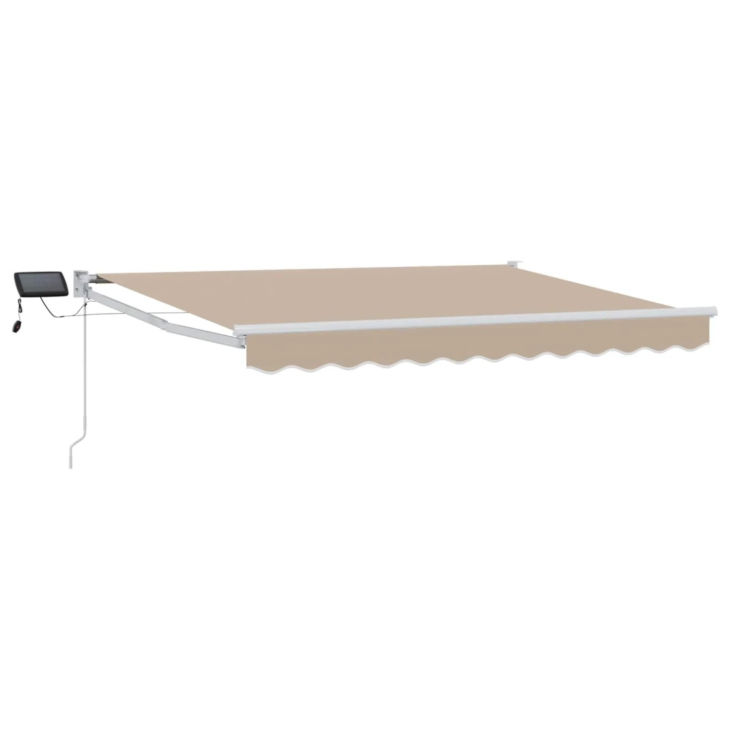vidaXL Manuelle Gelenkarmmarkise mit LEDs Beige 3,5 x 2 m 3419221