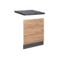 Vicco Frontblende Fame-Line, Goldkraft Eiche/Anthrazit, 60 cm für Küchenschrank