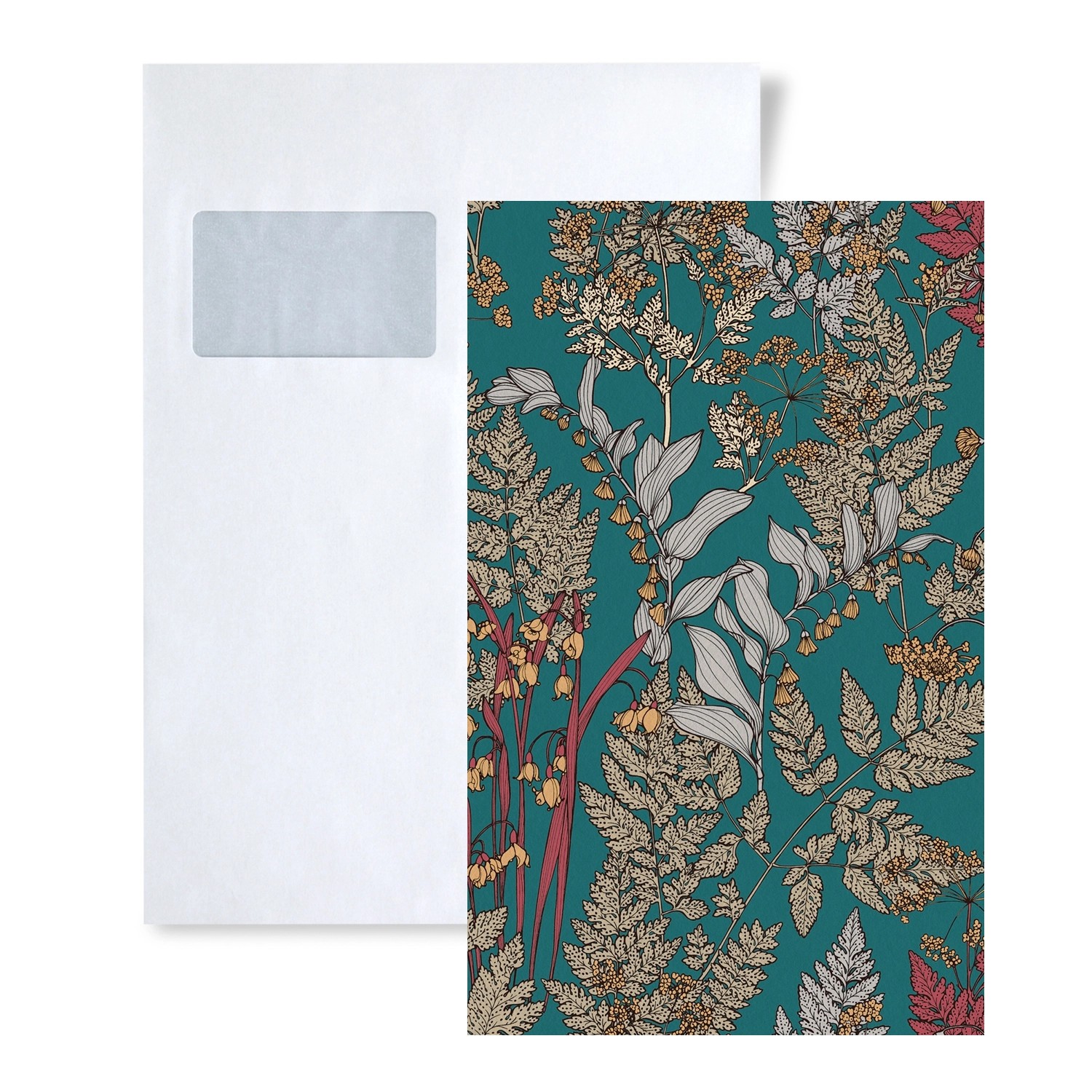 PROFHOME 1 MUSTERSTÜCK S-377515-GU DIN A4 MUSTER der Floral Tapete günstig online kaufen