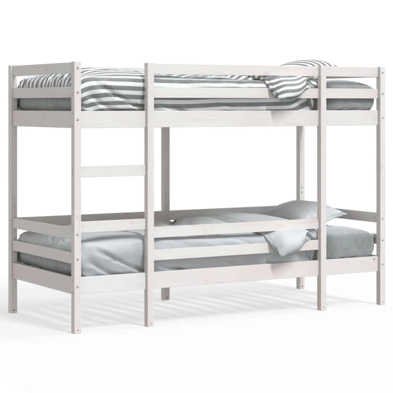 vidaXL Etagenbett Weiß 90x190 cm Massivholz Kiefer 3284222 günstig online kaufen