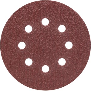 Bosch Schleifblatt K40, Ø 125 mm, für Exzenterschleifer. Set mit 25 Stück.