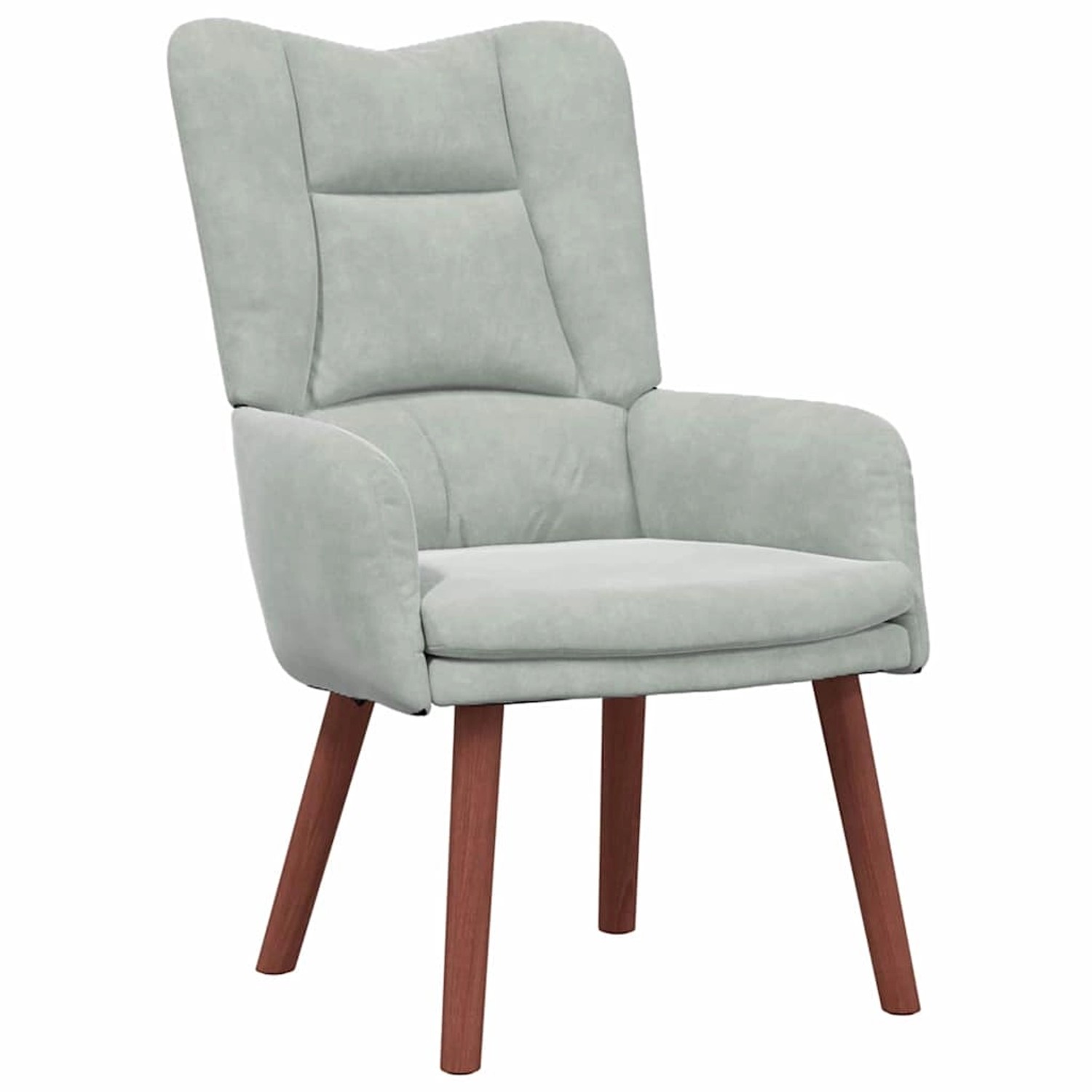 vidaXL Relaxsessel Hellgrau 63 x 67 x 94 cm Samt 42001803